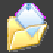 Zoomed-in screenshot of bad chroma key in Windows file-movement dialog