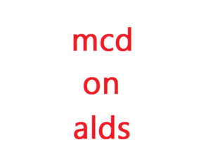 "md/on/alds" looks like "mcd on aids"