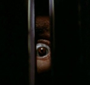 Billy's spying eye from “Black Christmas”